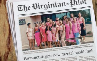 Local news coverage and articles featuring services and community impact of Hampton Roads mental health services provider, Life's Journey.